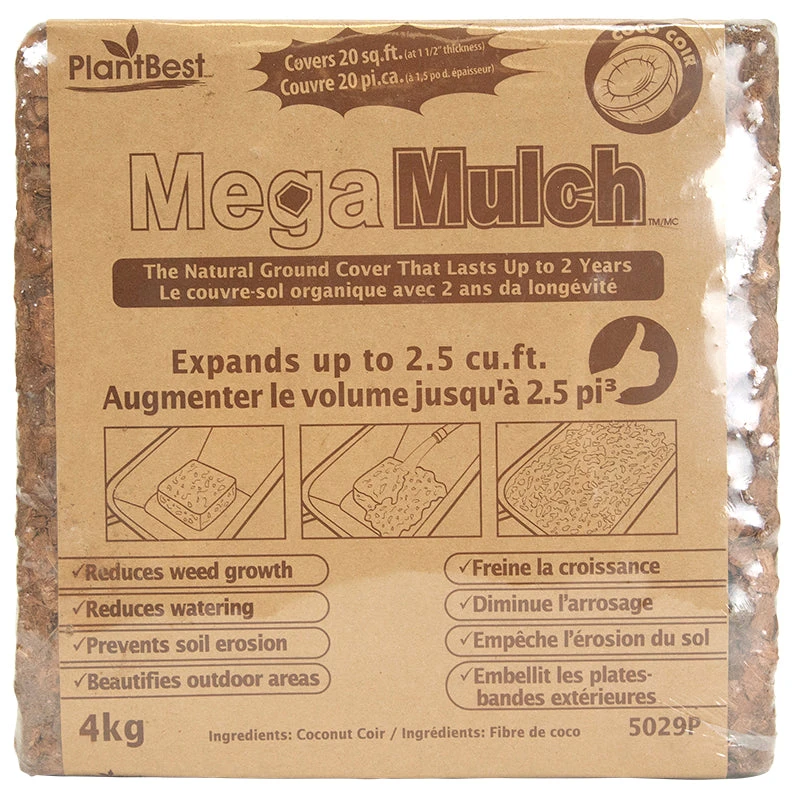 Mega Mulch Compressed Brick (2.5 Cu Ft Once Expanded) 1 Mega Mulch Compressed Brick (2.5 Cu Ft Once Expanded)