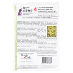 Pest Wizard Yellow Sticky Card Trap, Large 4-Pack 5 Pest Wizard Yellow Sticky Card Trap, Large 4-Pack -Seeds Fruit Shop pit855 web2